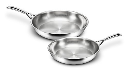 Kopf 125341 Set de sartenes Stella de Acero Inoxidable, 2 Piezas, 24 y 28 cm