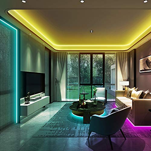 Ksipze Tiras LED 10M Luces LED Habitacion 20 Colores 8 Modos para Tira Led, Dormitorio, TV, Hogar, Cocina, Decoración Navideña, Tira de Iluminación LED RGB Brillante，2pcsX5m