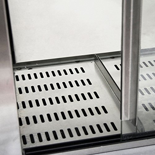 KuKoo - Máquina Eléctrica de Vapor para Perros Calientes de Acero Inoxidable con Carrito para Fiestas, Eventos, Festival, Fast-Food, Takeaway y Café