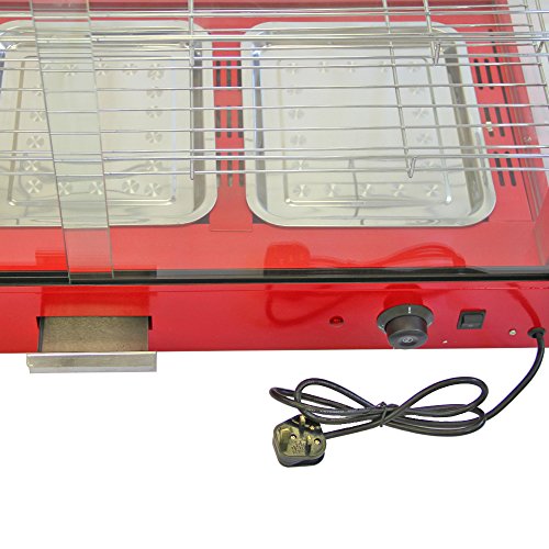 Kukoo - Vitrina Calienta Comida Eléctrica 90cm con Puertas Corredizas
