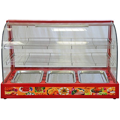 Kukoo - Vitrina Calienta Comida Eléctrica 90cm con Puertas Corredizas