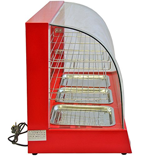 Kukoo - Vitrina Calienta Comida Eléctrica 90cm con Puertas Corredizas