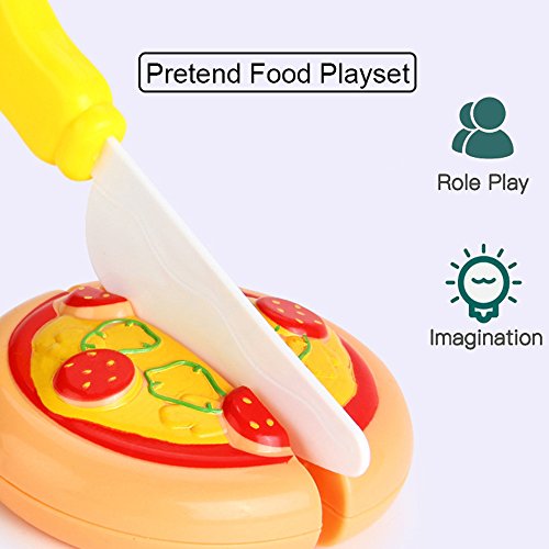 KUNEN - Juego de Juguetes educativos para niños, 13 Piezas, plástico, para Cortar, cumpleaños, Fiestas, Cocina, Juegos