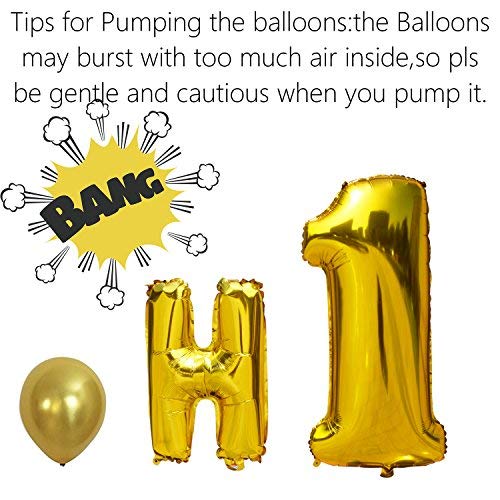 KUNGYO Letras Tipo Balón Doradas Happy Birthday+Número 15 Mylar Foil Globo+24 Piezas Negro Oro Blanco Globo de Látex 15 Años de Antigüedad Fiesta de Cumpleaños Decoraciones