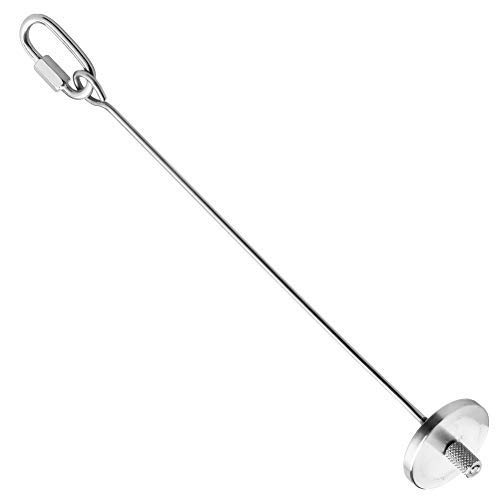 Kuou Pincho para pájaros, 20 cm, acero inoxidable, soporte para palitos de fruta para colgar, herramienta de alimentación para loros