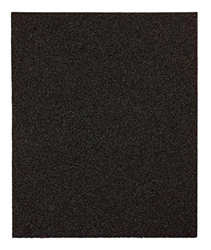 kwb 830408 Papel de lija resistente al agua para cristal, piedra, metal, carrocería y trabajos de pintura, 230 x 280 mm, sellado, 5 unidades. Grano K-80, fabricado en Europa.
