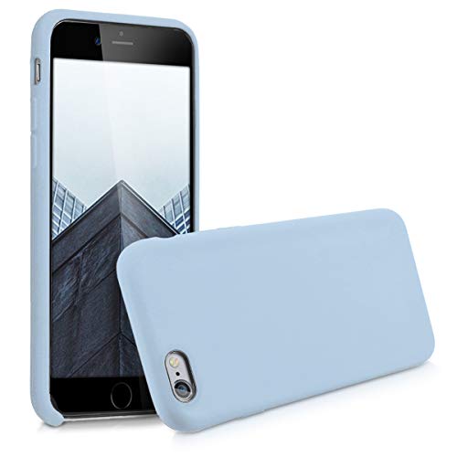 kwmobile Funda Compatible con Apple iPhone 6 / 6S - Carcasa de TPU para móvil - Cover Trasero en Azul Claro Mate