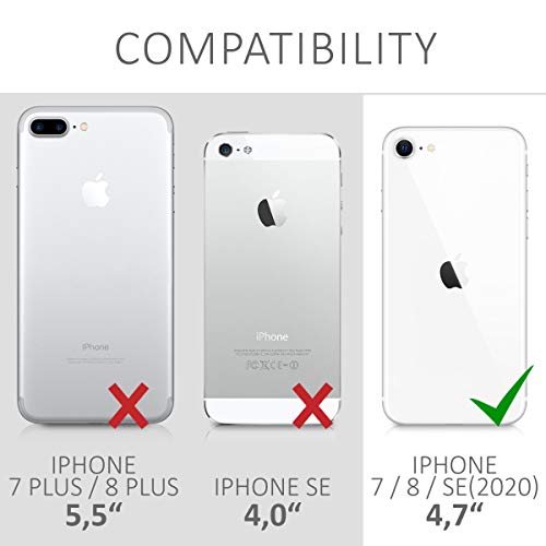 kwmobile Funda Compatible con Apple iPhone 7/8 / SE (2020) - Carcasa Protectora Trasera para teléfono móvil Inteligente de Madera - Natural marrón
