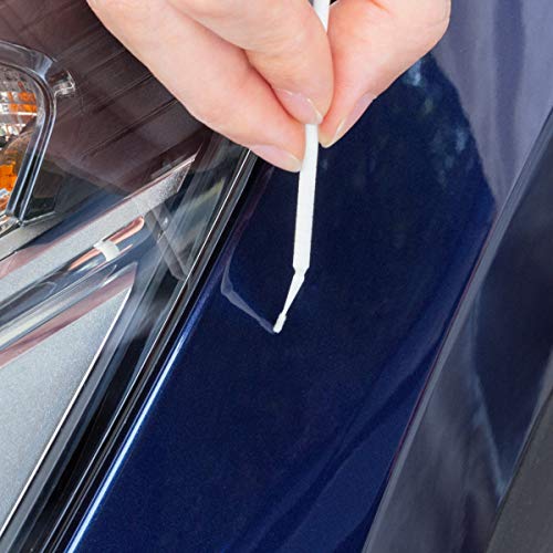 kwmobile Set de Pinceles reparadores de Pintura para Coche - 12 Piezas para retoque Detalles gravilla rasguños Modelado - 1MM 1.3MM 1.8MM 2.5MM