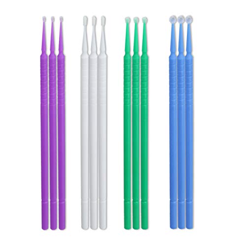 kwmobile Set de Pinceles reparadores de Pintura para Coche - 12 Piezas para retoque Detalles gravilla rasguños Modelado - 1MM 1.3MM 1.8MM 2.5MM