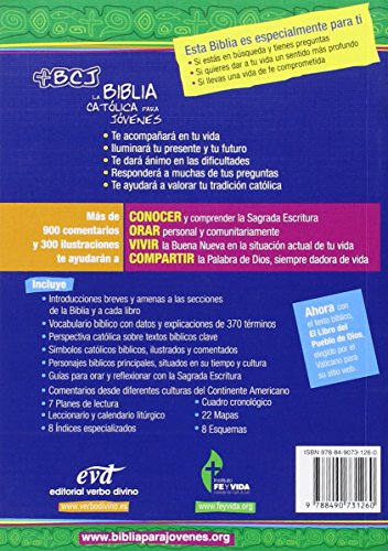 La Biblia Católica para Jóvenes: edición Misión - Junior: una tinta (Ediciones bíblicas EVD)