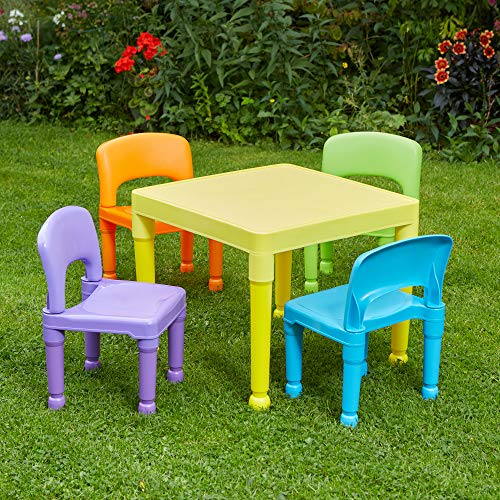La casa de la Libertad de los niños de Juguetes y Juego de 4 sillas, plástico, Multi-Color