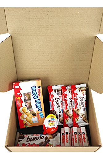 La Selección Última Kinder Caja De Regalo - Bueno, Kinder Joy, Happy Hippo Y Más - 14 Puntos - Cesta Exclusiva Para Burmont's