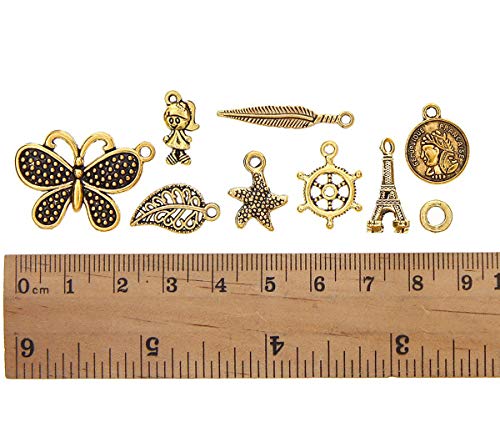 LABOTA 150 piezas Colgantes tibetanos del encanto de plata retro al por mayor mezclados para de la joyería de bricolaje, llaveros, pulseras, collares, pendientes