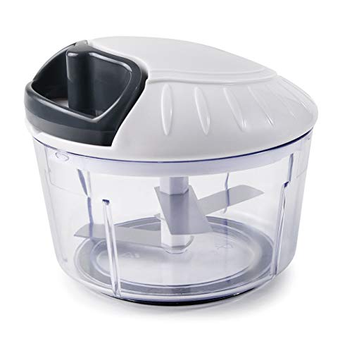 Lacor 60299 - Cortador Manual con 3 cuchillas y base antideslizante, blanco