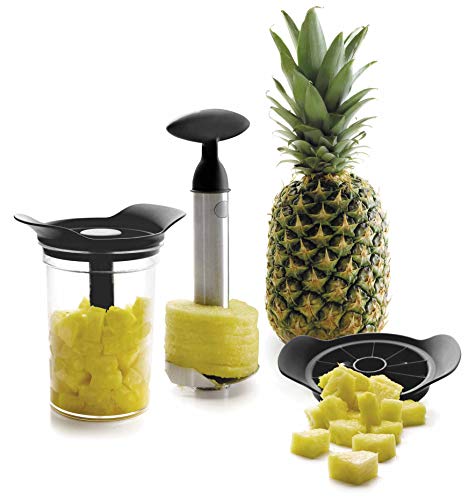 Lacor - 60393 - Juego De Cortador-Pelador Para Piña Con Bote