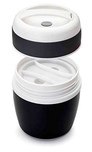 Lacor - 62480 - Termo Para Alimentos Soft Touch Inox. 1 Litro - Negro