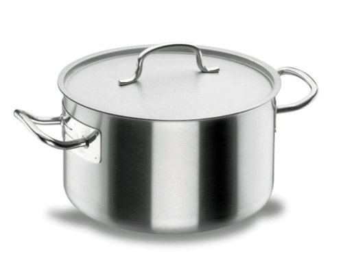 Lacor Chef-Classic 50037 - Cacerola alta con tapa, Acero Inoxidable 18/10, 36 cm