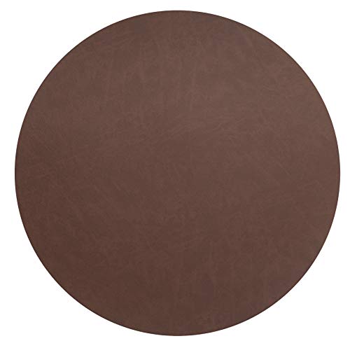 LACOR Mantel Individual, Cuero, Marrón, Ø 40 cm