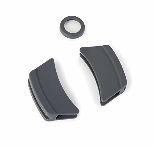 Lacor R25935G Pack De 3 Protectores De Silicona Para Cacerola Con Tapa Oval Fundición, Gris