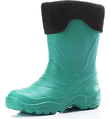 Ladeheid Botas Termicas en EVA Unisex Niños Niñas LA-861-2017 (Turquesa/Negro, 34/35)