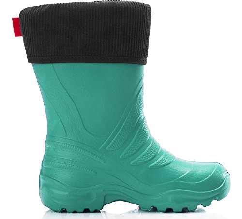 Ladeheid Botas Termicas en EVA Unisex Niños Niñas LA-861-2017 (Turquesa/Negro, 34/35)