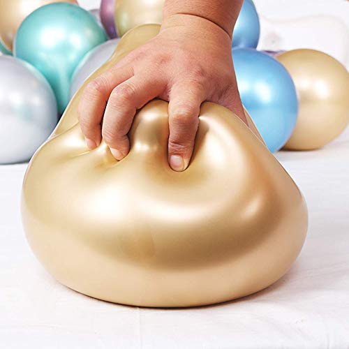 LAKIND Globos metálicos brillantes para cumpleaños, bodas, baby shower y decoraciones navideñas Paquete de 50