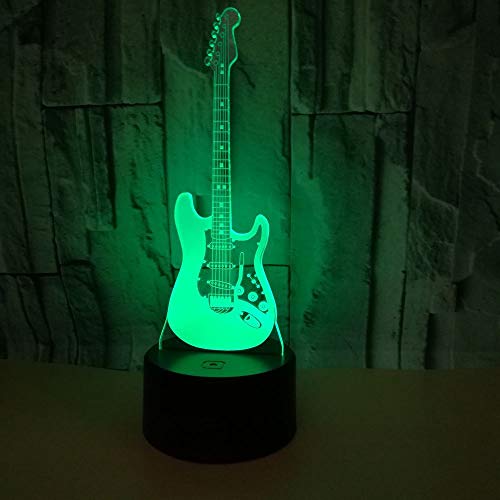Lámpara 3D Lámpara de mesa de ilusión nocturna con forma marciana batería AA/USB interruptor táctil 7 colores para decoración de mesa y decoración nocturna