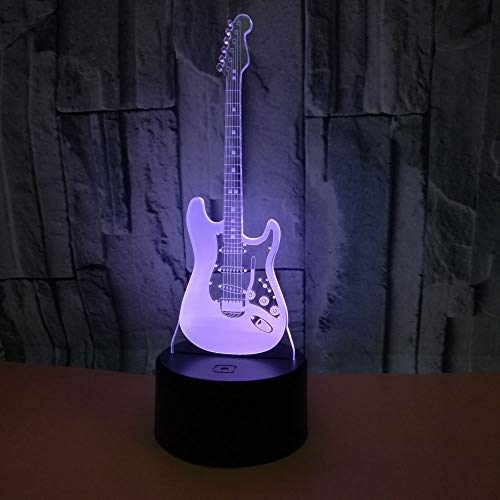 Lámpara 3D Lámpara de mesa de ilusión nocturna con forma marciana batería AA/USB interruptor táctil 7 colores para decoración de mesa y decoración nocturna