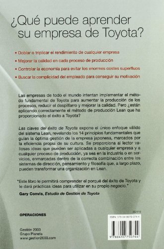Las claves del éxito de Toyota: 14 principios de gestión del fabricante más grande del mundo (OPERACIONES)