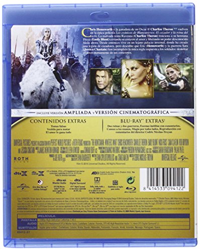 Las Crónicas De Blancanieves: El Cazador Y La Reina Del Hielo [Blu-ray]