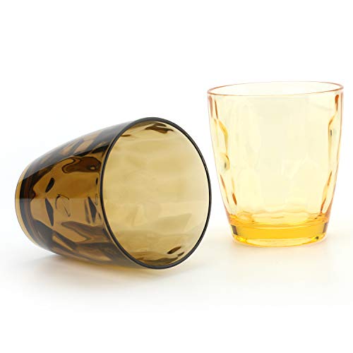 Lawei - Juego de 6 vasos de plástico irrompibles de 14 onzas (14 onzas)