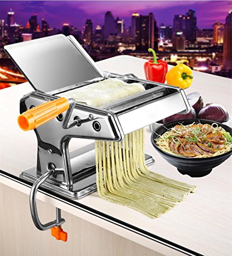 LCYCN Máquina de fabricación casera de pastas caseras de Acero Inoxidable Máquina de fabricación Manual de Fideos Máquina de fabricación casera de Fideos Pasta de Fideos con Espaguetis