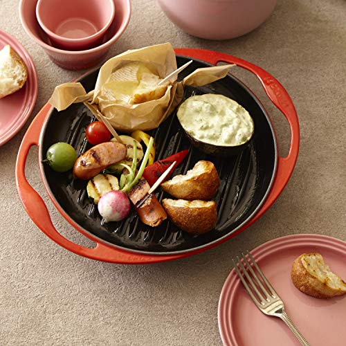 LE CREUSET 20128000900460 Grill, Cast Iron, Naranja(Volcánico)