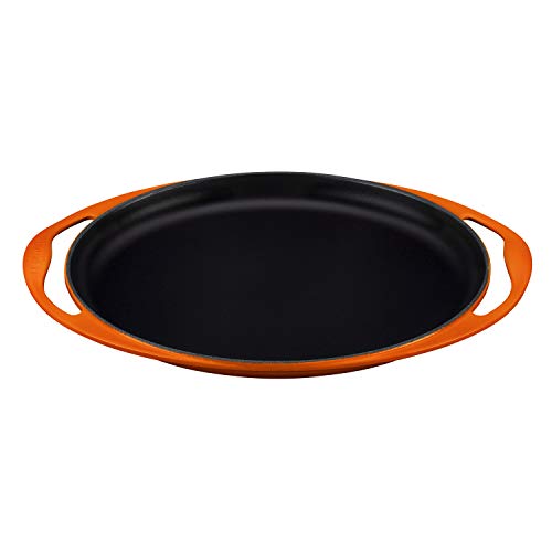 LE CREUSET 20128000900460 Grill, Cast Iron, Naranja(Volcánico)