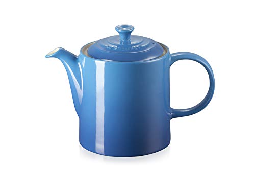 Le Creuset 7.07031E+13 Tetera clásica, Redonda, Cerámica de gres, Azul Marseille