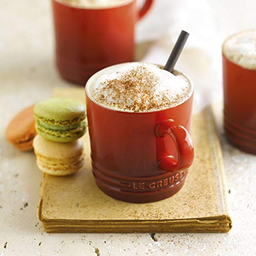 Le Creuset Taza con asa, 350 ml, Cerámica de gres, Altura 12 cm, Cereza
