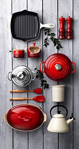 Le Creuset Tetera, Capacidad 1.6 L, Acero esmaltado y Mango fenólico, Zen, Cereza