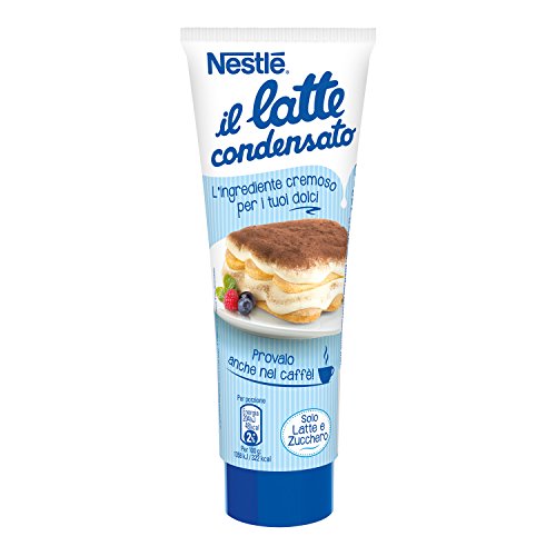 Leche condensada Nestlé Endulzada concentrada entera Ideal para tubo de recetas dulces, 170 g
