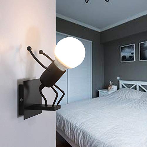LED Lámpara de Pared, Robot Luz de Pared,Luz de pared industrial, Para Bar, Dormitorio, Cocina, Restaurante, Cafetería, Pasillo