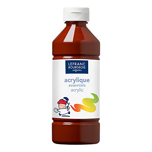 Lefranc & Bourgeois- Pintura Acrílica Líquida, Color marrón, 500 ml (Colart 188535)