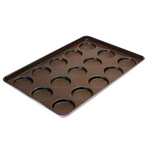 Lefuyan Moldes De Panadería Perforados, Hojas De Moldes De Grado Alimenticio para Formas De Pan De Hamburguesa Industrial De Gran Tamaño