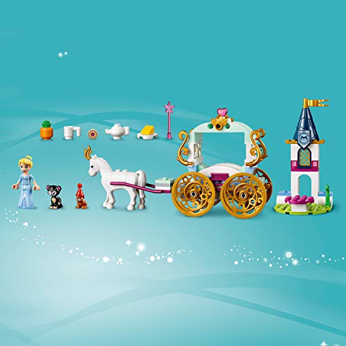 LEGO Disney Princess - Paseo en Carruaje de Cenicienta, juguete imaginativo de construcción (41159)