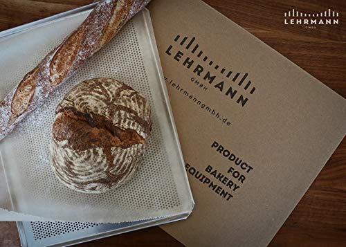 LEHRMANN Placa perforada 60 x 40 cm Bandeja para baguette Bandeja para horno MIWE WIESHEU