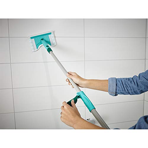 Leifheit Limpia Azulejos FLEXIPAD C/Mango TELESC. 1041700, Verde, Pack de 1 Unidad