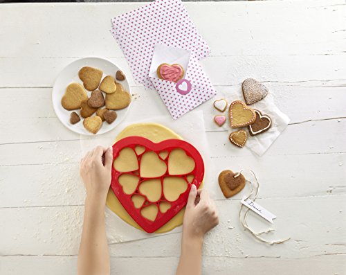 Lékué Cortador de Galletas, Vermelho, Centimeters