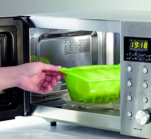 Lékué Ogya 1-2 Verde Estuche Vapor, Silicona Platino, Personas