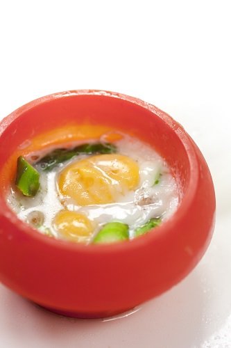 Lékué Ovo cilindrico Rojo Cocedor de Huevos, Silicona, Único
