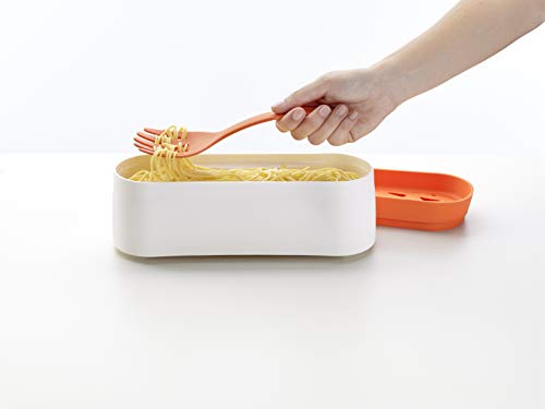 Lékué Tenedor para Pasta, Nylon, Naranja, 22 x 7 cm
