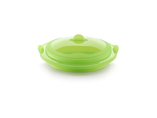 Lékué Vaporera Verde, Silicona, 24 cm